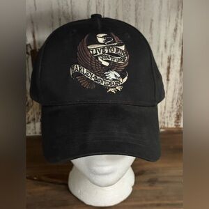 Harley-Davidson Black Cap Live To Ride One Size SnapBack